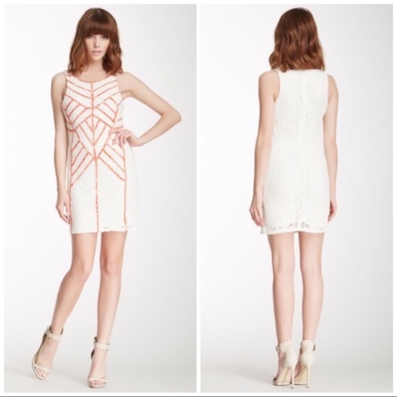 Flying Tomato Cream Lace Sheath Dress - Picture 1 of 6